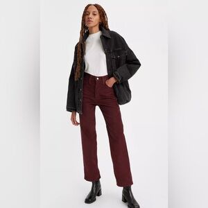 Levi’s ribcage straight ankle corduroy jeans size 32